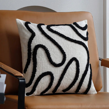 Monochrome Flow Cushion