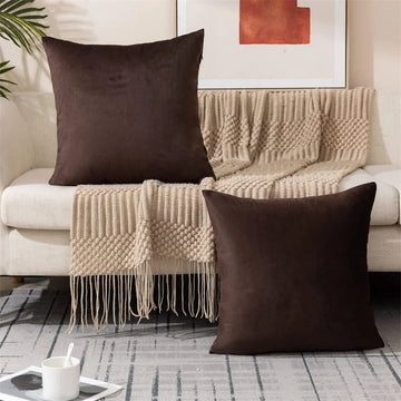 Velvet Mocha Pillow Cover
