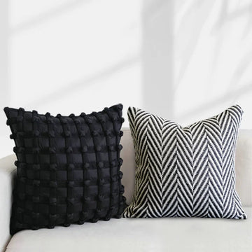 Noir Weave Cushion Cover