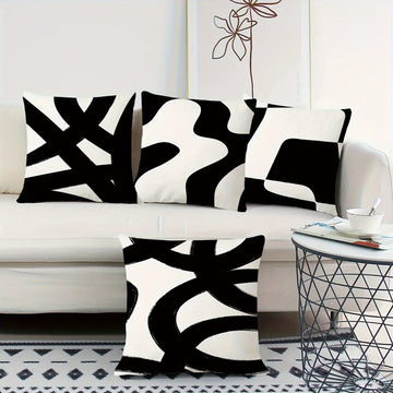 Abstract Mono Cushion Covers