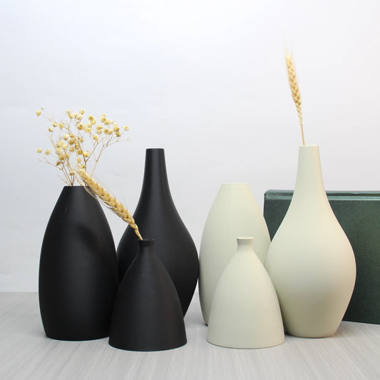 Elysian Matte Ceramic Vase Set