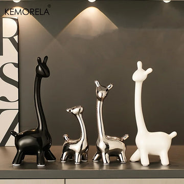 Sereno Ceramic Giraffe Sculptures