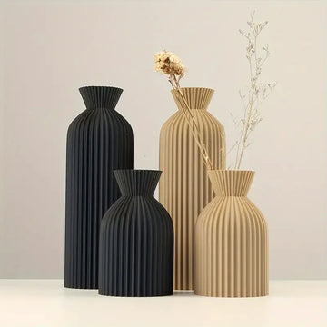 Aria Sculpted Vase Set